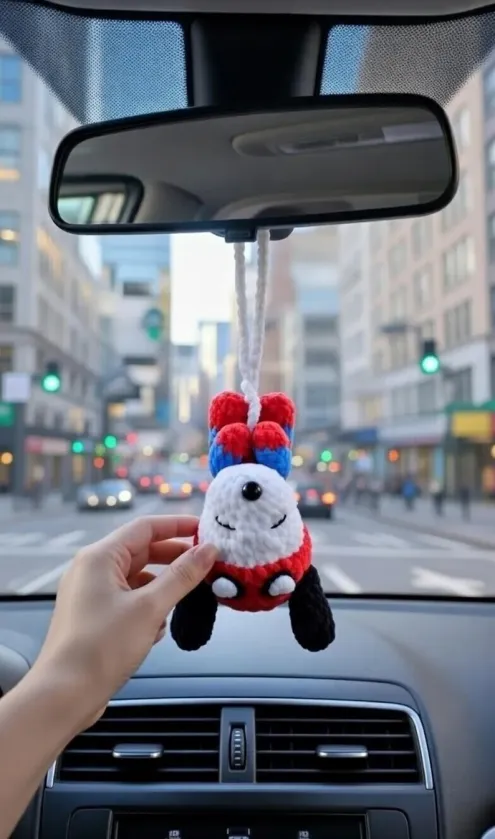 Snoopy Spidey Crochet Hanger