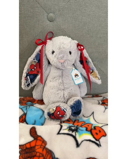 SpiderMan Custom Bunny Plush